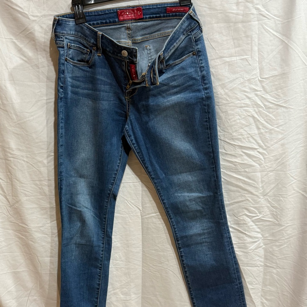 Lucky Brand Women's Leyla Skinny Blue Jeans Size 8/29 30 inch inseam